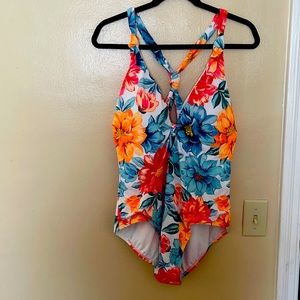 Floral bathing suite